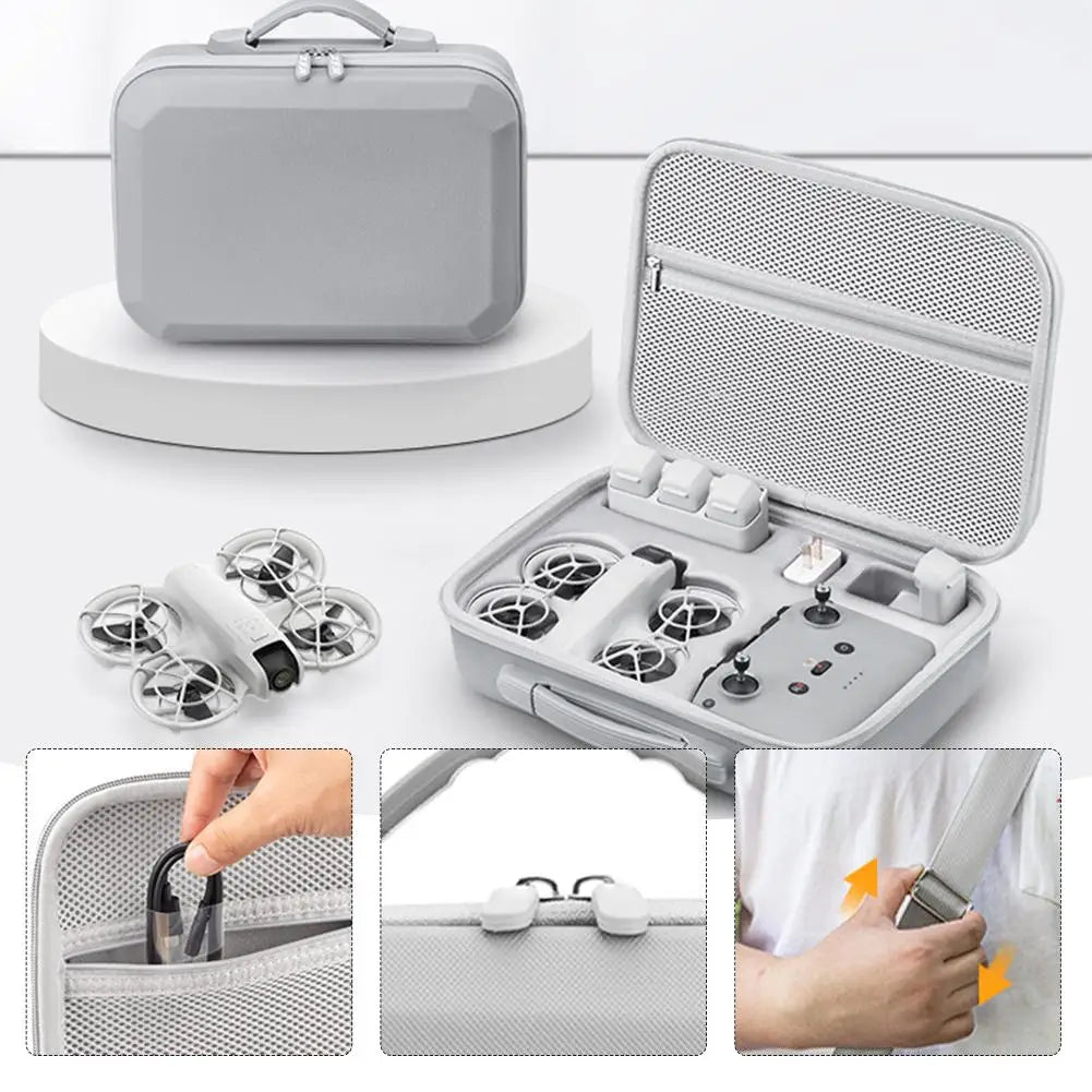 Mochila Bag For DJI NEO Drone Handheld Flight Camera Accessory Box Set PU Waterproof Carrying Case Mochila Bag For DJI NEO Drone Handheld Flight Camera Accessory Box Set PU Waterproof Carrying Case